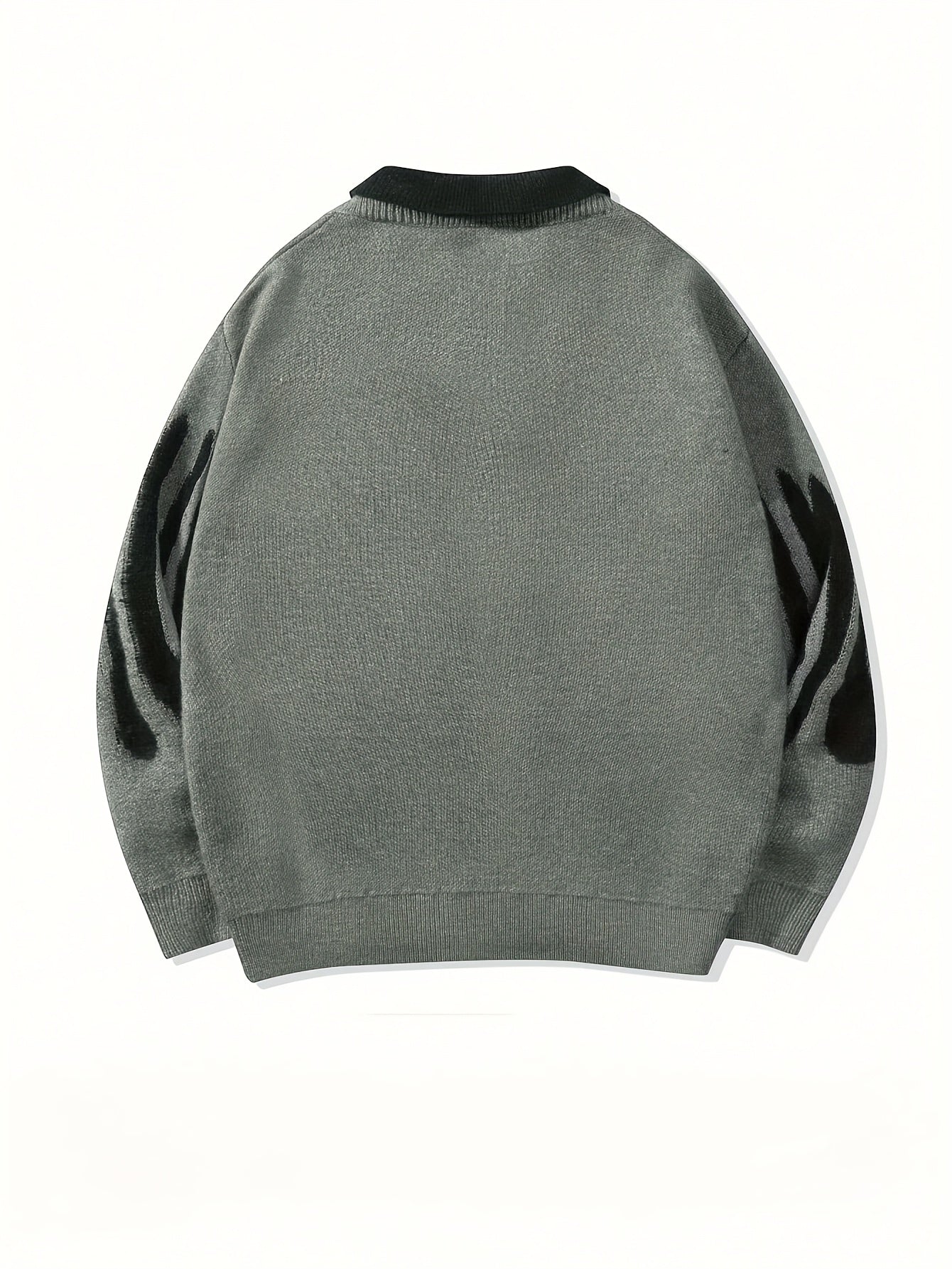 ErinYe Selected Men's Lapel College Style Loose Casual Sweater Couple Set