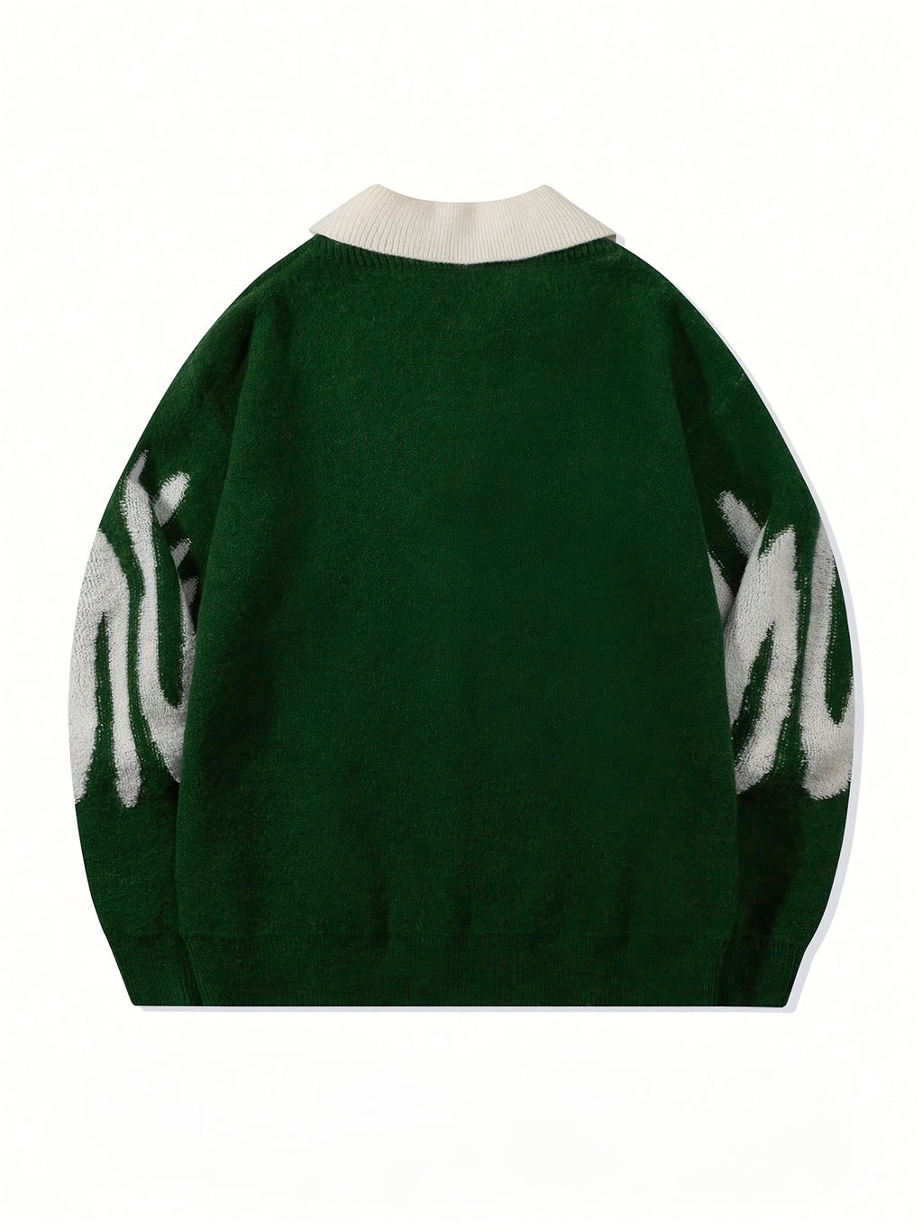 ErinYe Selected Men's Lapel College Style Loose Casual Sweater Couple Set