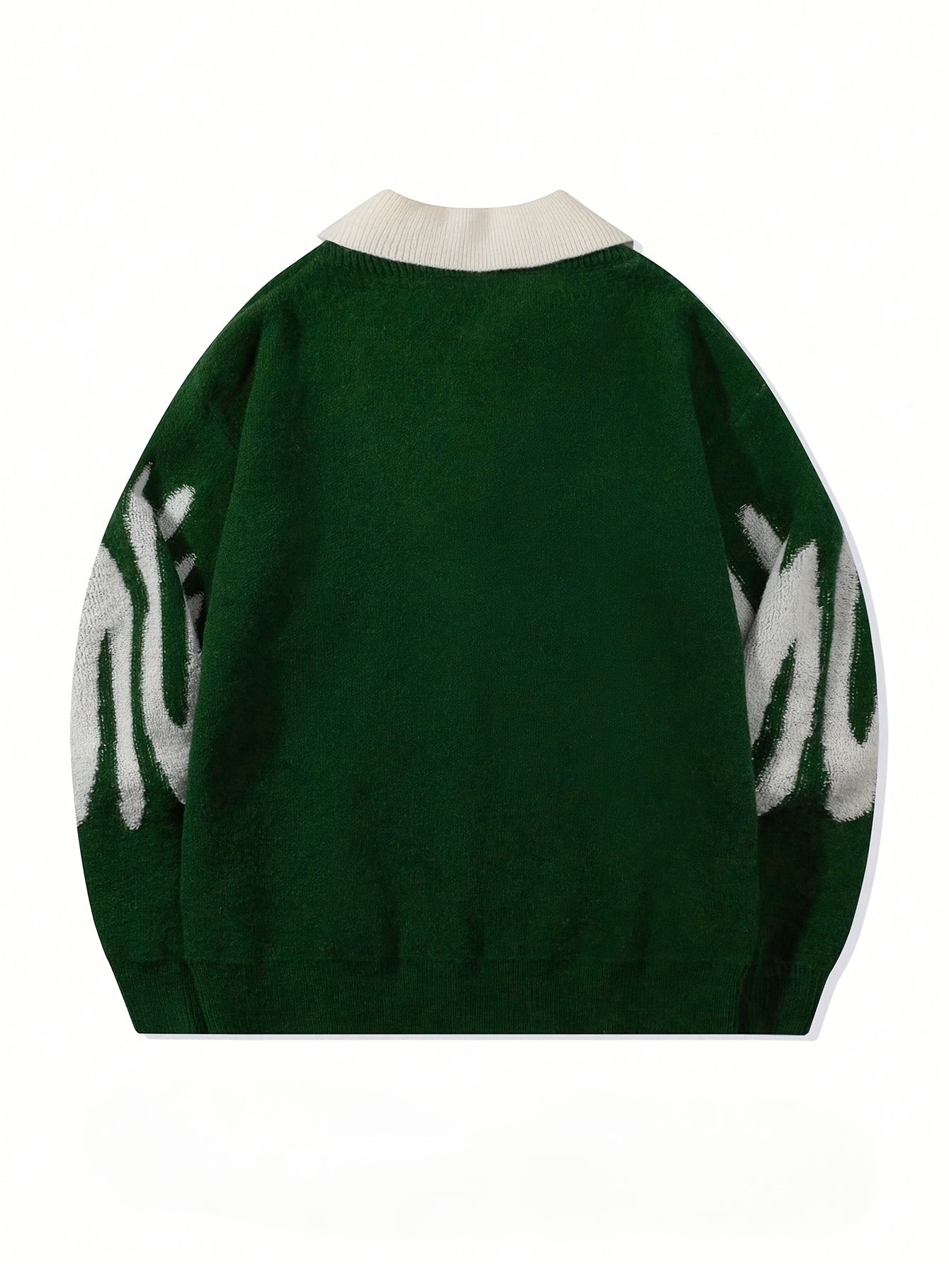 ErinYe Selected Men's Lapel College Style Loose Casual Sweater Couple Set