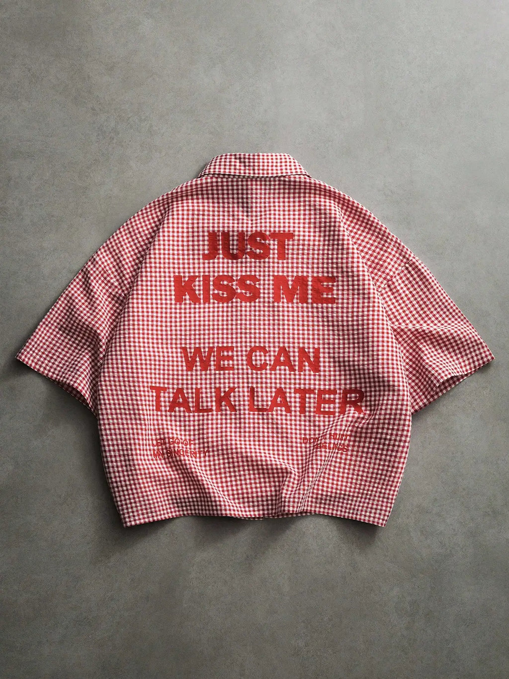 Chemise Vichy Message